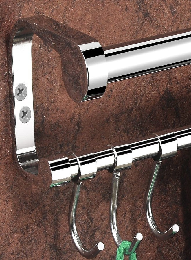 iSTAR L Shape Double Rod Towel Rod Silver Towel Holder 24 inch Longer 2 Bar Towel Rod, Stainless Steel - Image 4